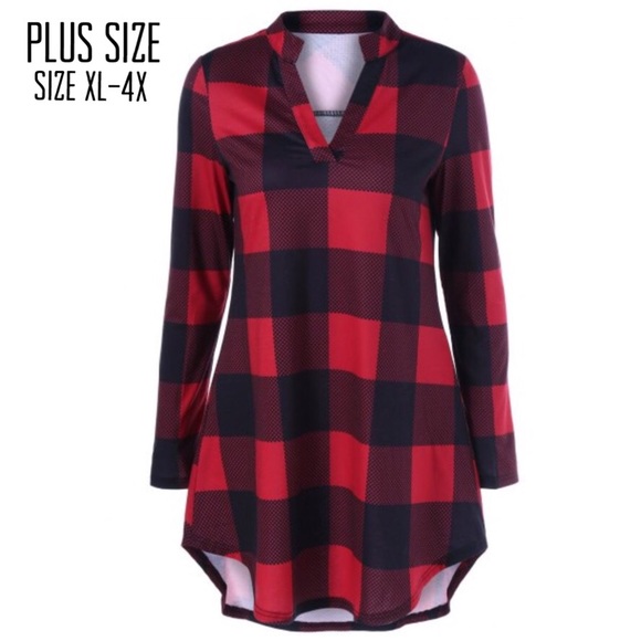Tops - Buffalo Plaid Tunic